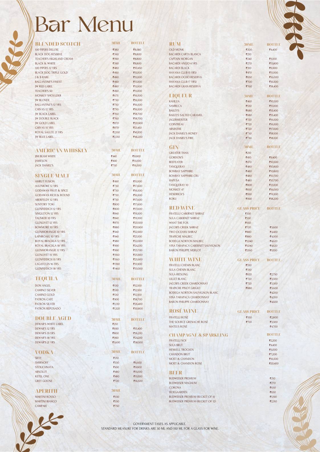 Magique menu
