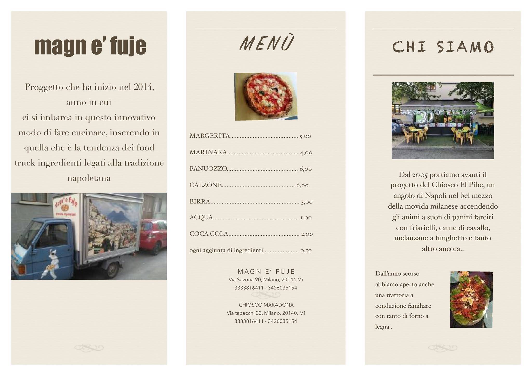 Menu di Magn' e Fuje 