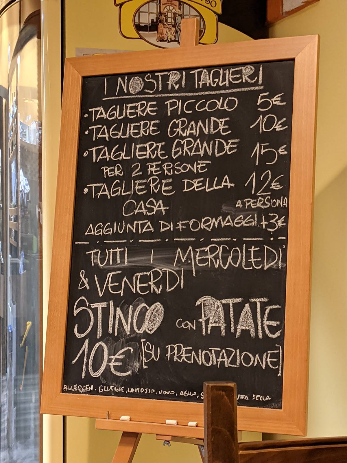 Menu di Norcineria MAGNA BEV & TAS Trattoria Brianza Lecco e provincia 