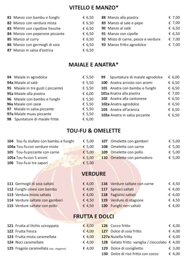 Menu di Mandarin 