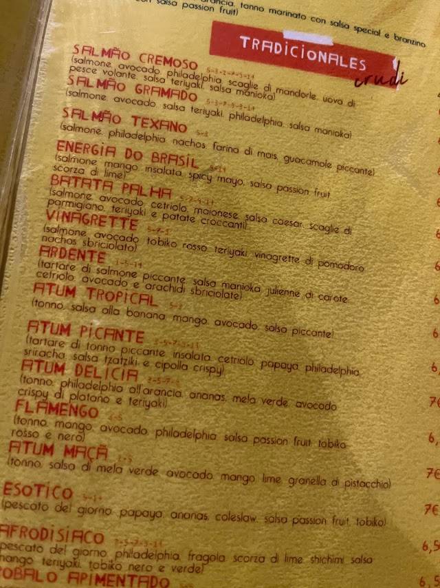 Menu di Manioka 