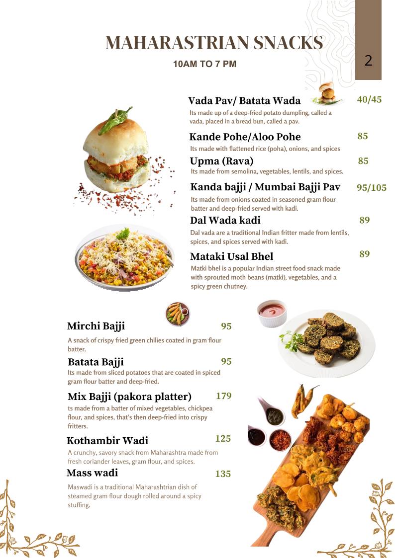 Marathi Katta Flavours Of Maharashtra menu