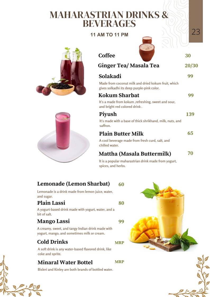 Marathi Katta Flavours Of Maharashtra menu