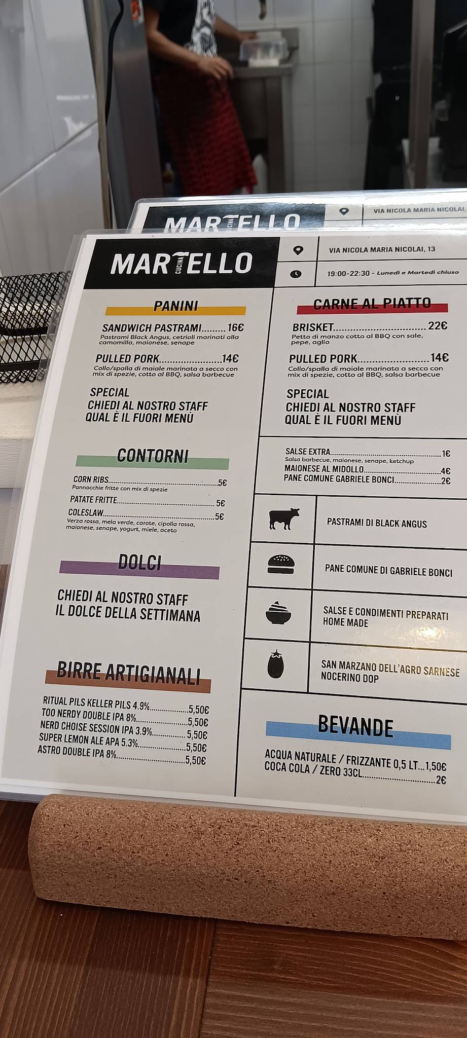 Menu di Martello 