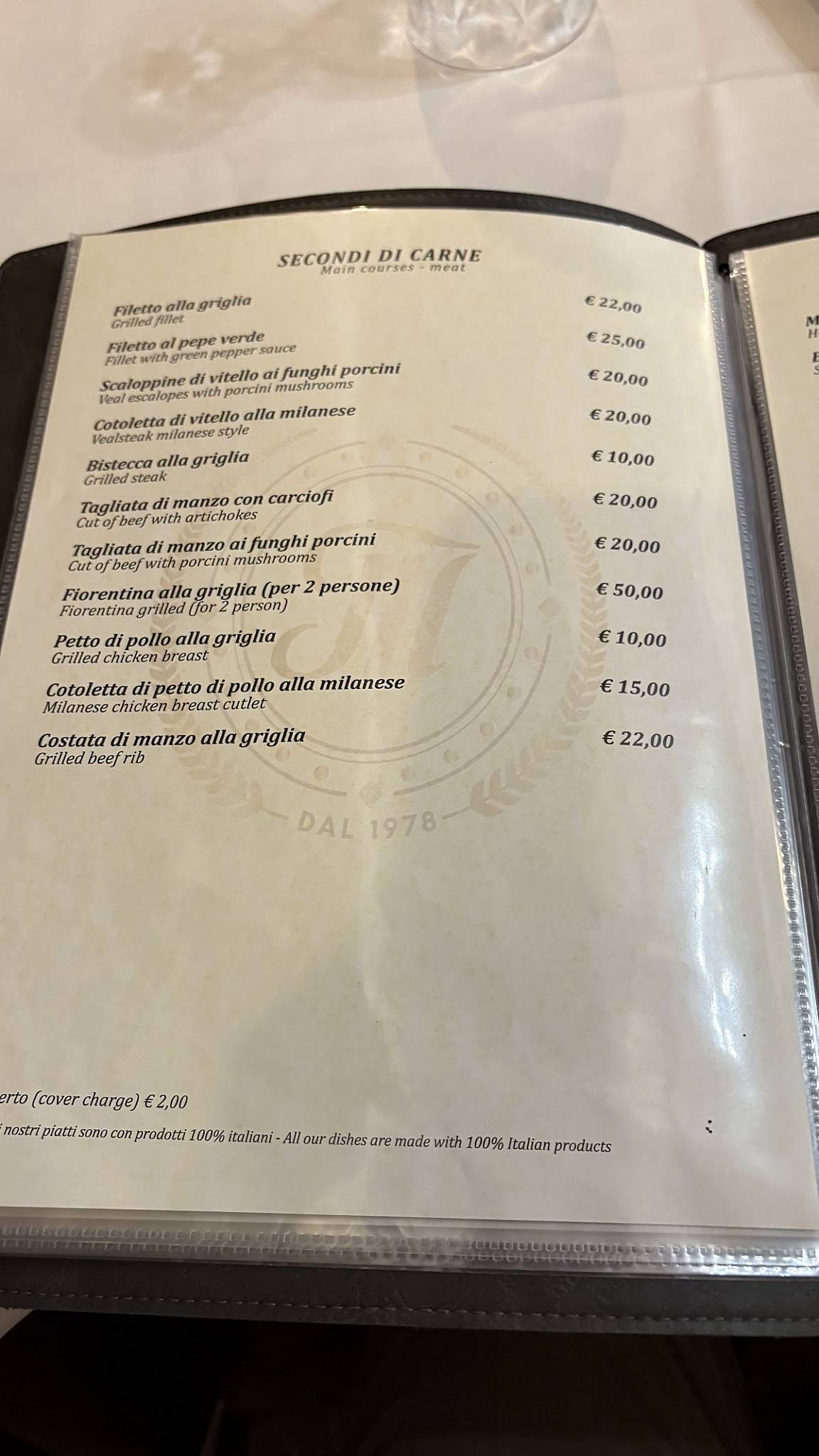 Menu di Ristorante Pizzeria Maruzzella 