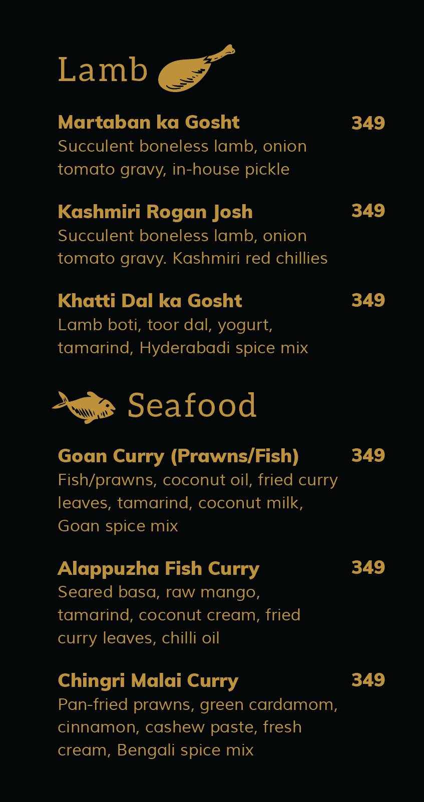 Masala Kitchen menu