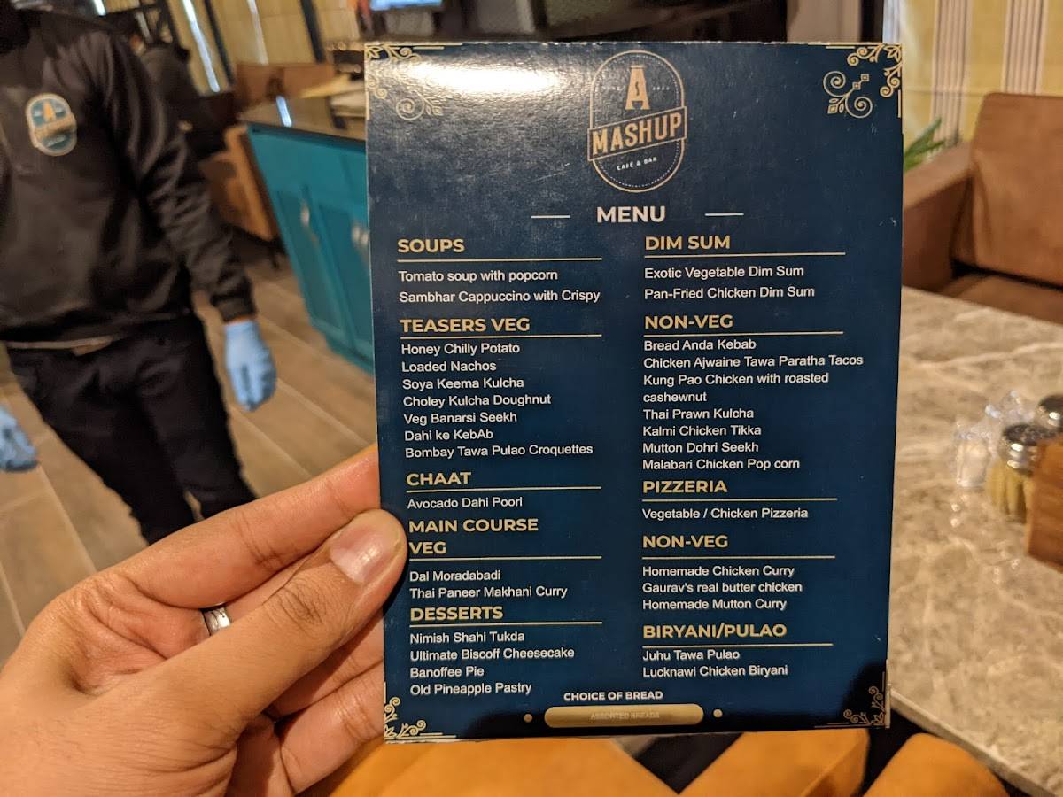 Mashup - Sports Bar and Night Club menu