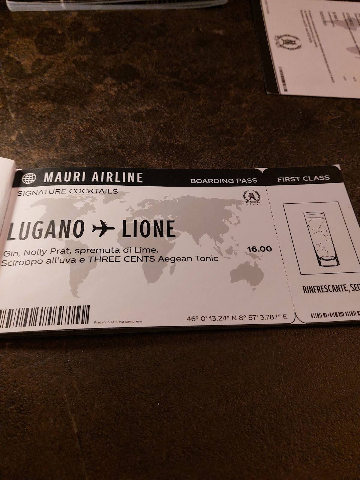 Menu di Mauri Concept 