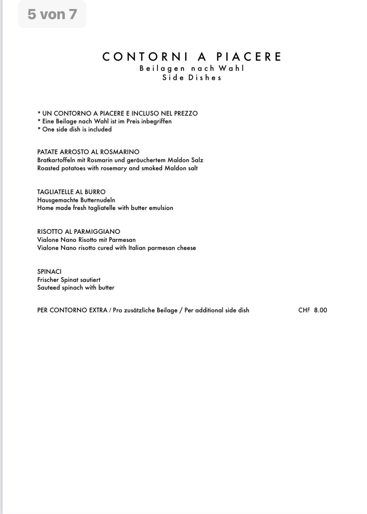 Menu di Mauri's La Casa 