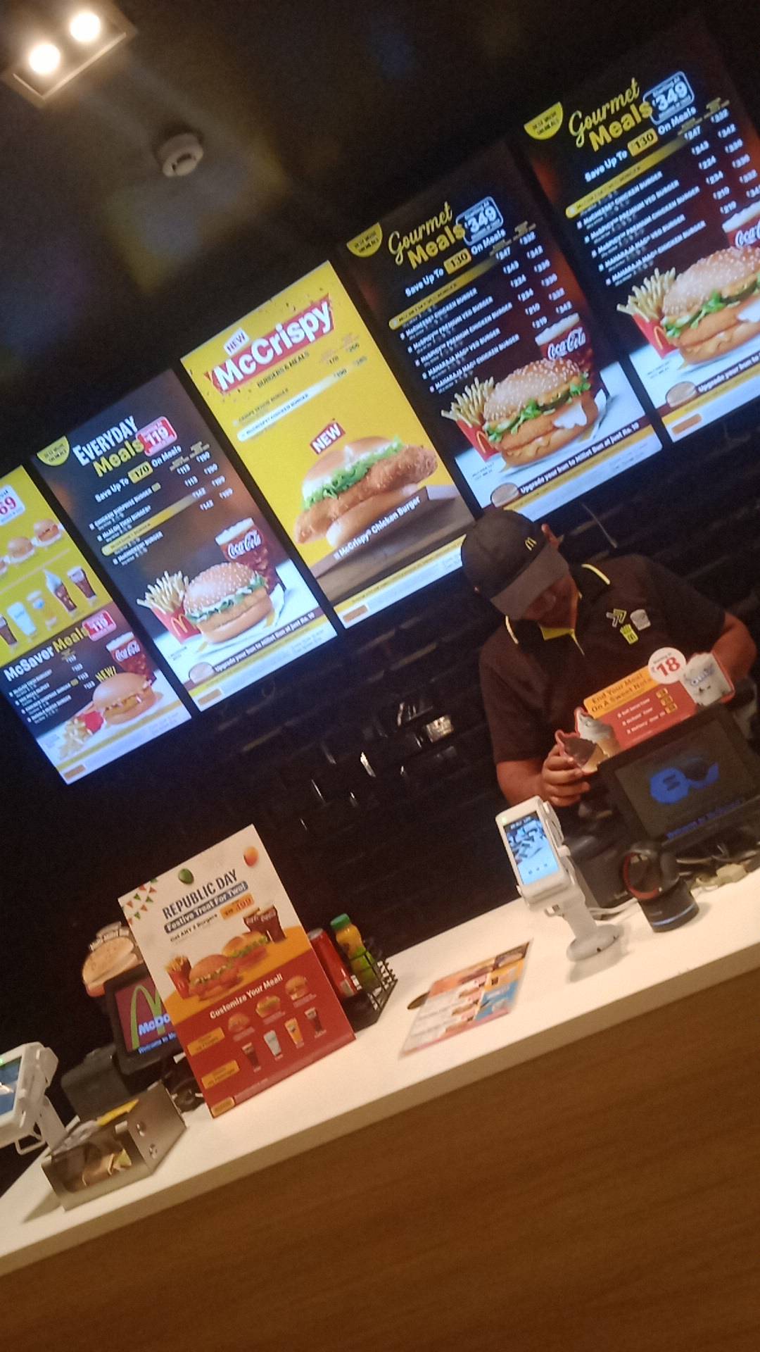 McDonald's menu