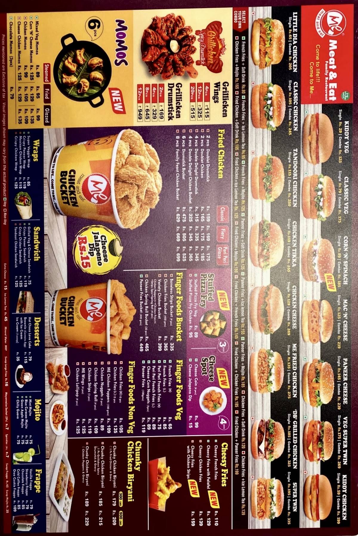 Meat And Eat menu