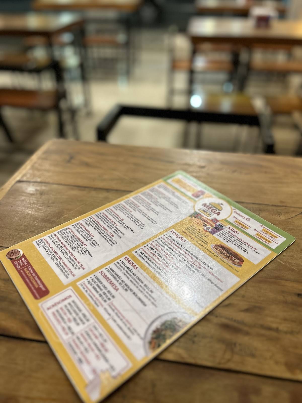 Mega Lanches cardápio