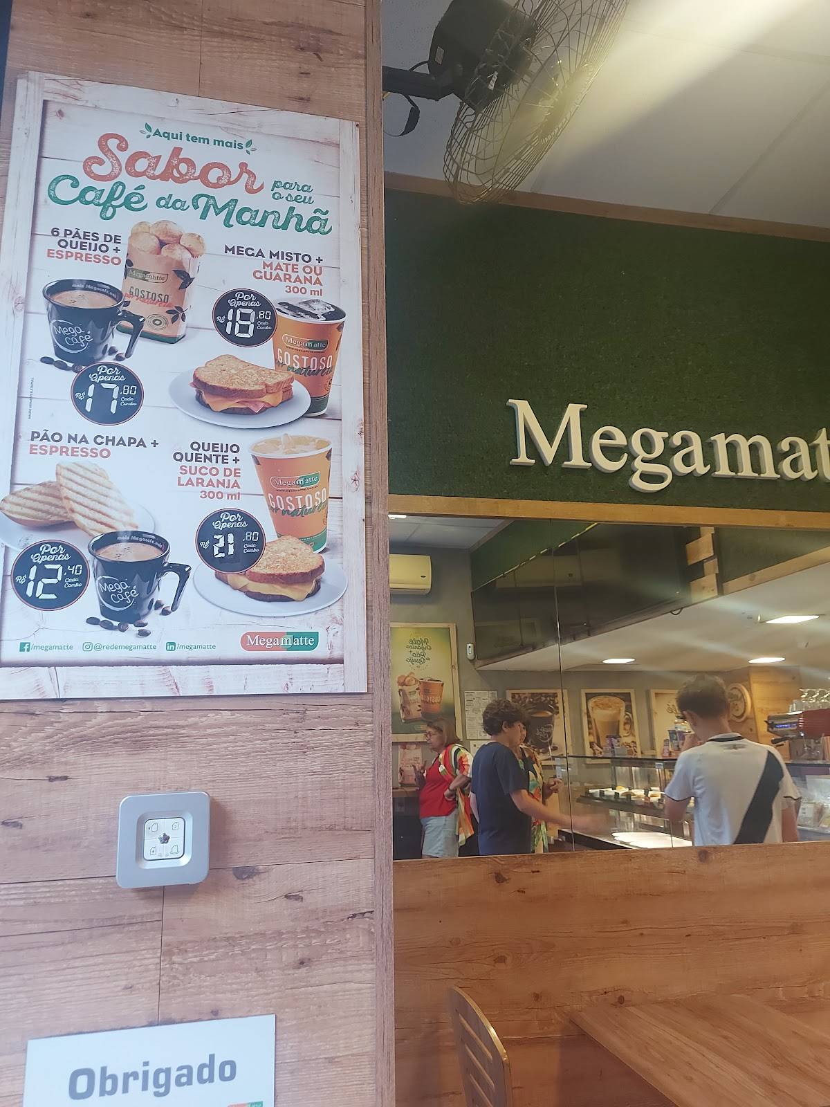 MegaMatte cardápio