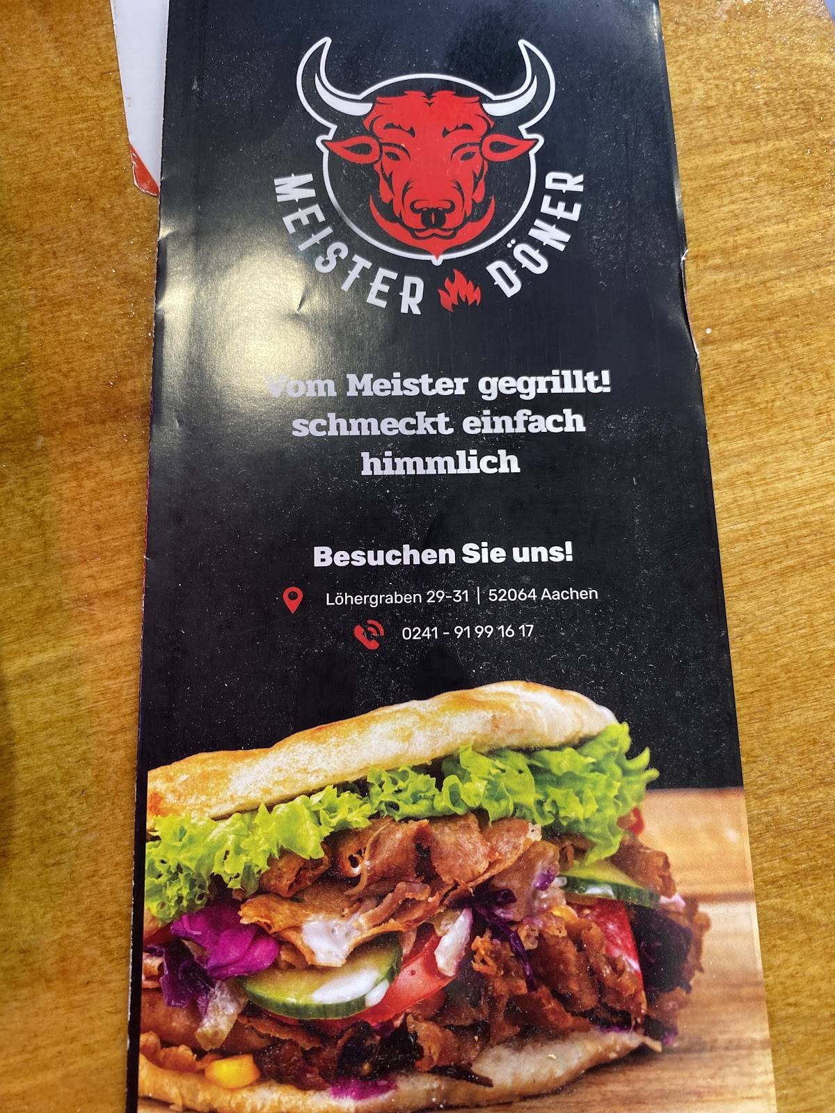 Speisekarte von Meister Döner restaurant, Aachen