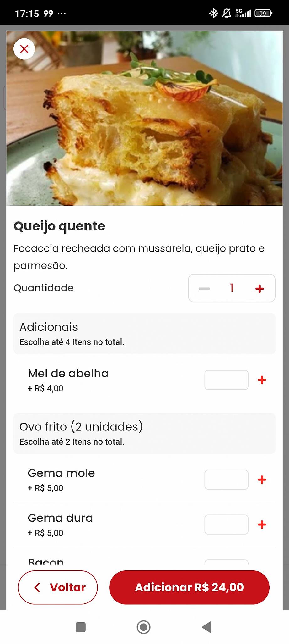 Mendel's Confeitaria e Café cardápio