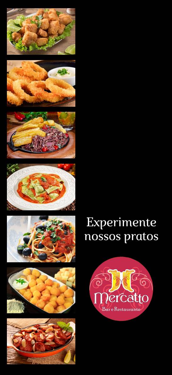 Mercatto Bar e Restaurante cardápio
