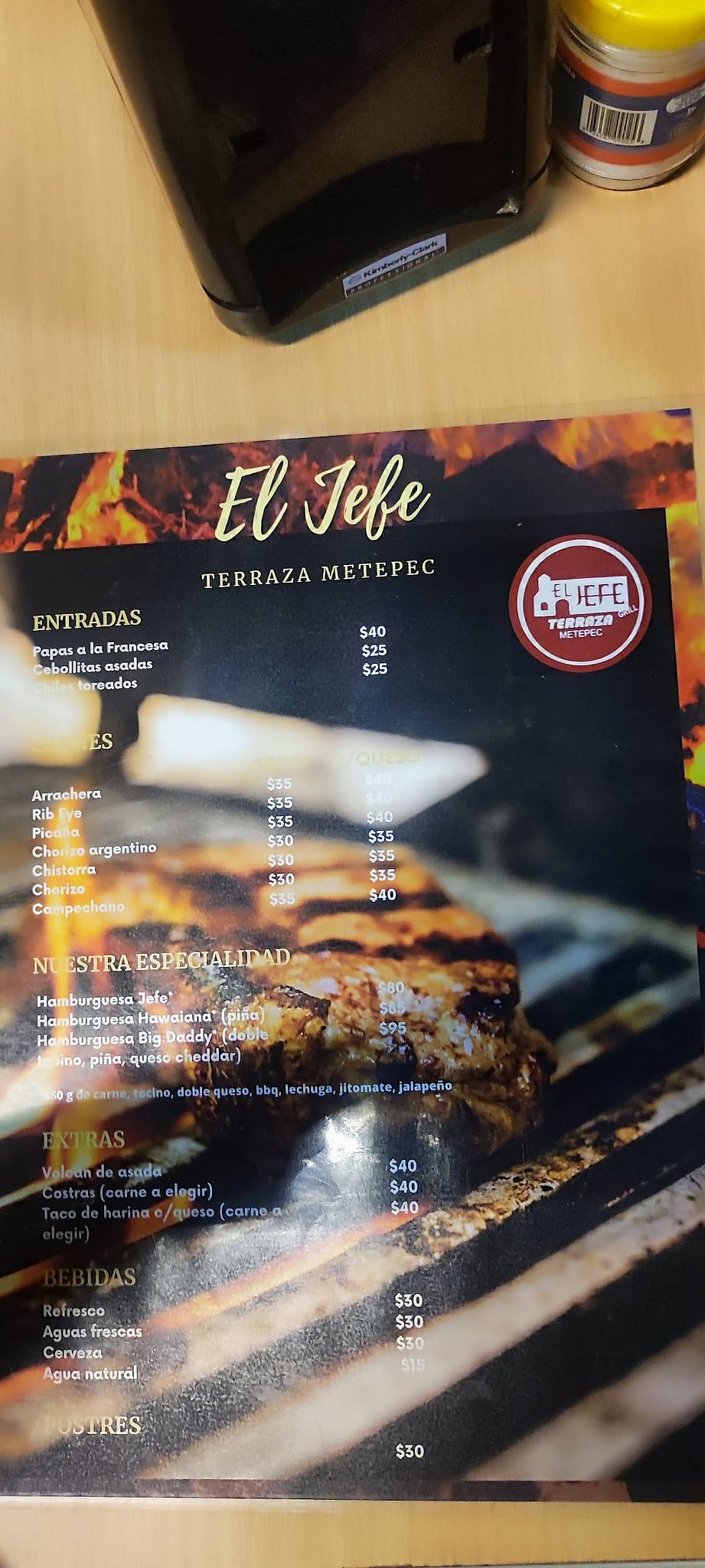 Carta del restaurante Tacos El Jefe, Metepec, Blvd. Solidaridad las