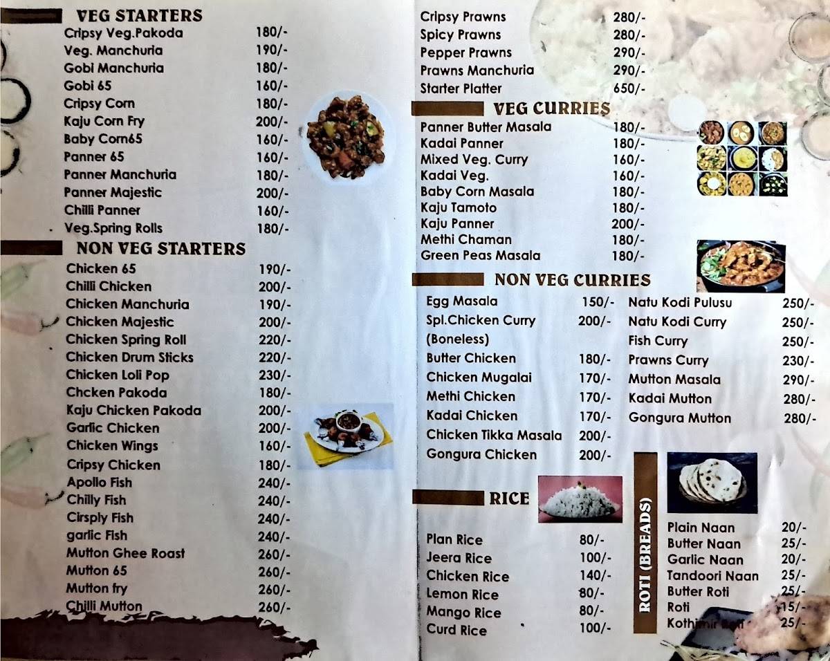 Mettus Kitchen menu