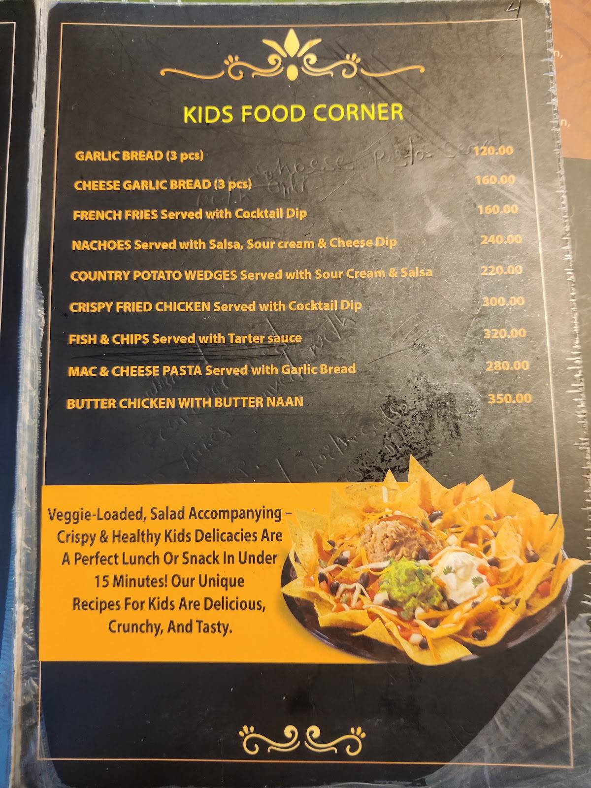 Michael's Kitchen menu