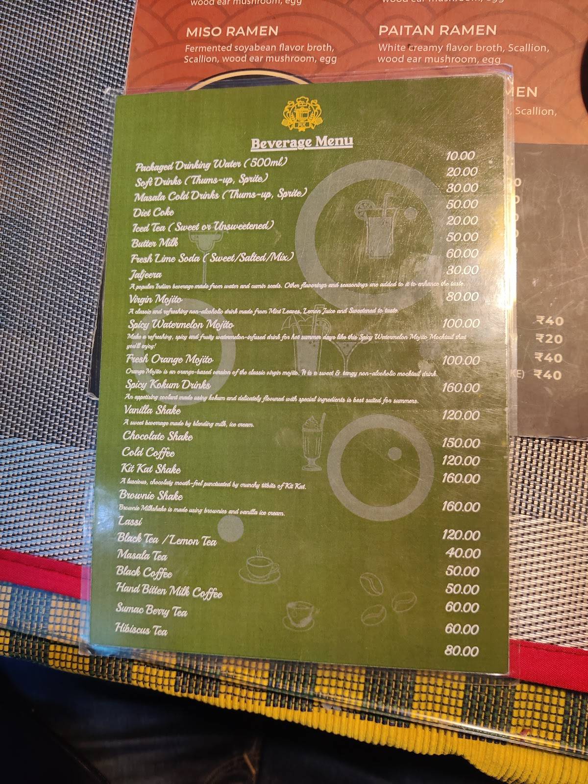 Michael's Kitchen menu