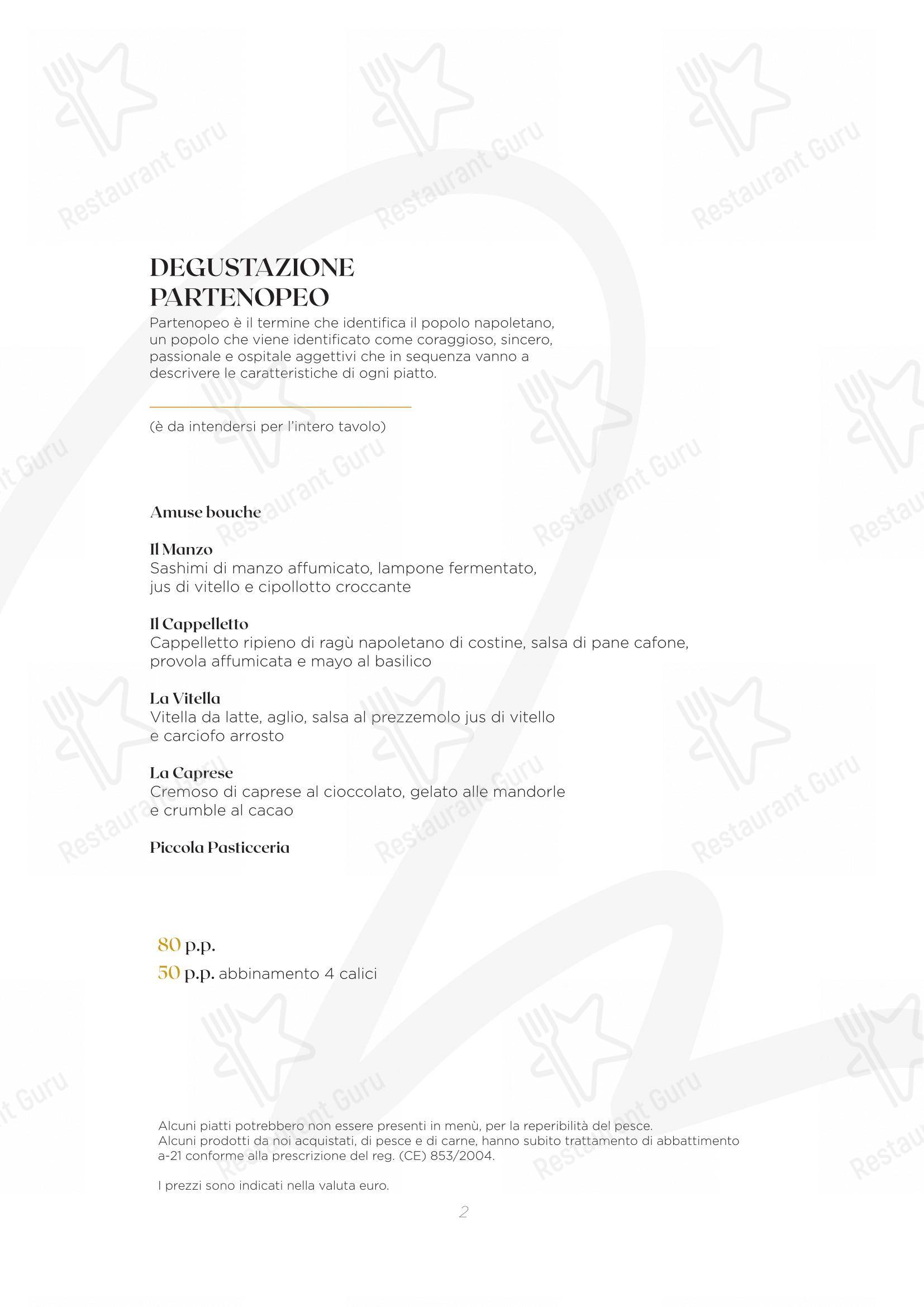 Menu di Michelasso Ristorante Gourmet a Napoli - Menu