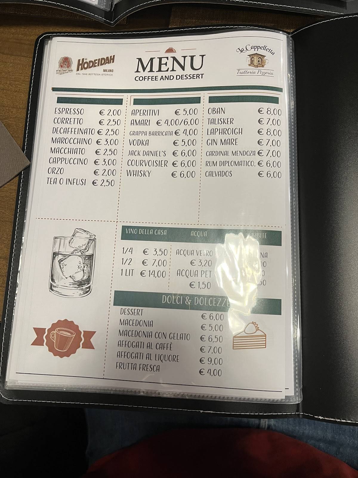 Menu di La Cappelletta 