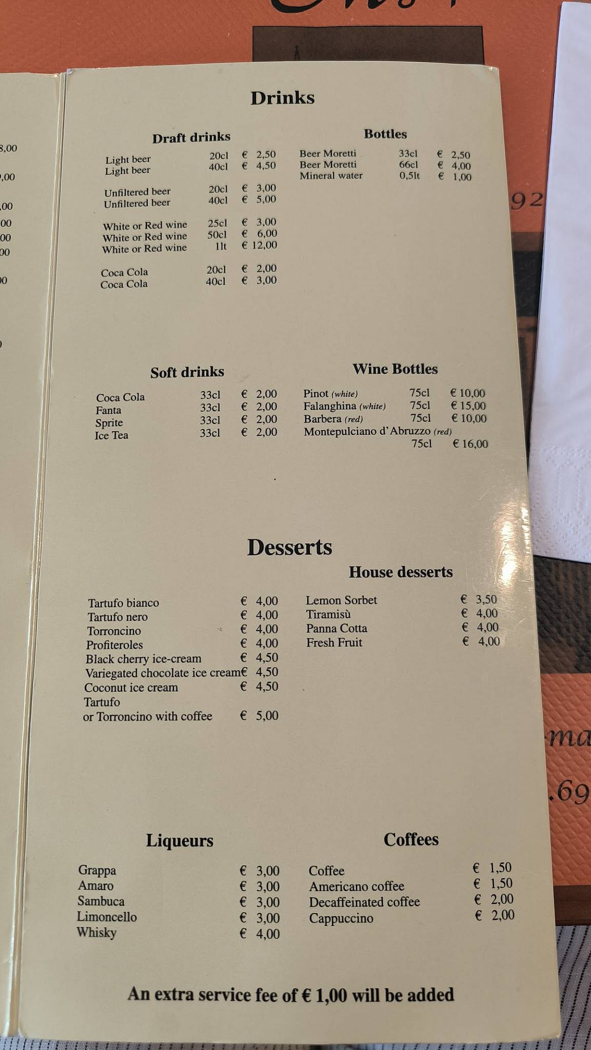 Menu di La Magolfa & Go - Darsena 