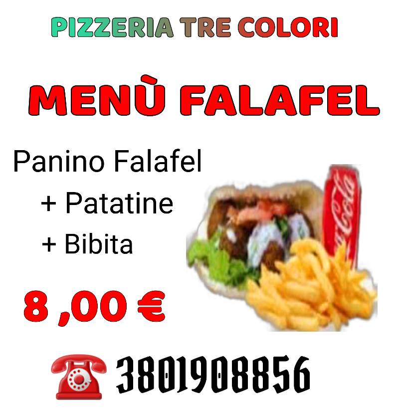 Menu di Pizzeria Tre Colori Milano 
