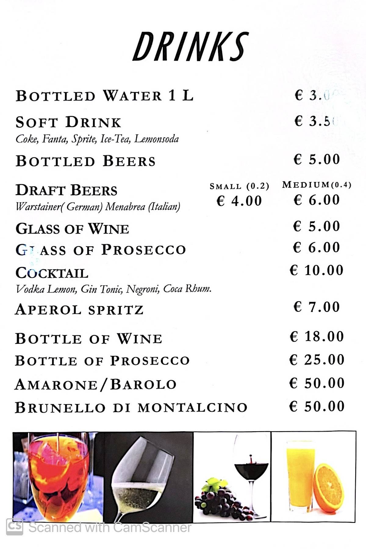 Menu di Venice Ristorante Pizzeria 