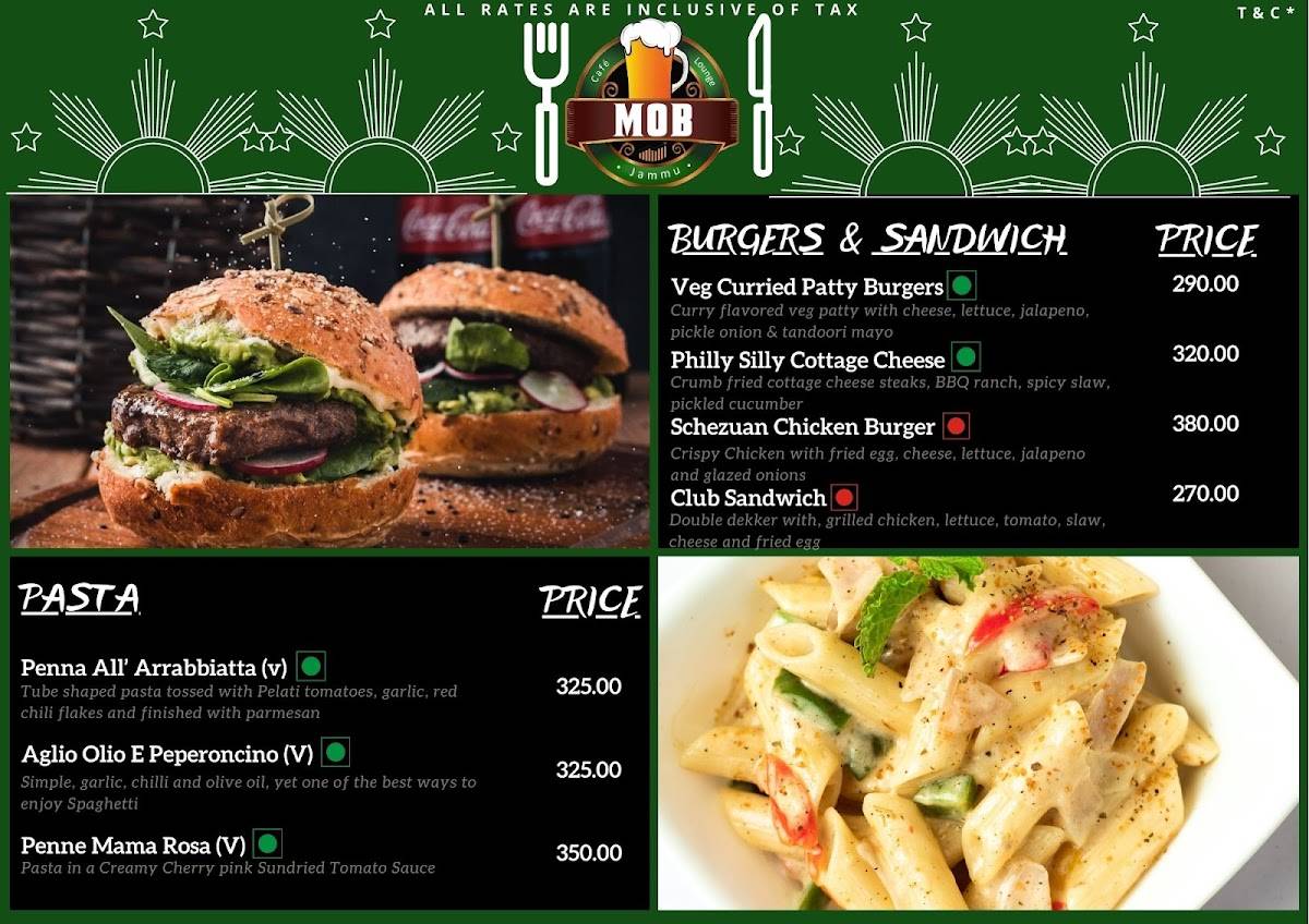 Ministry of Bars (MOB) - Lounge and Bar in Jammu menu