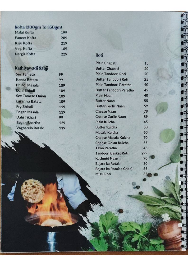 Misha Restaurant menu