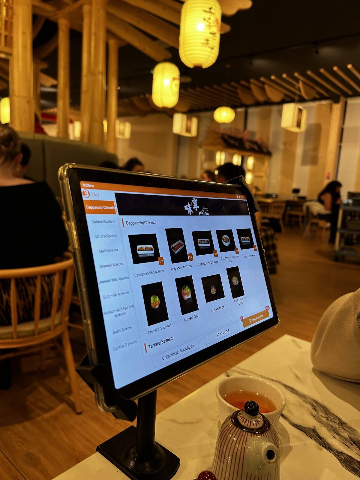 Menu de Mitaka