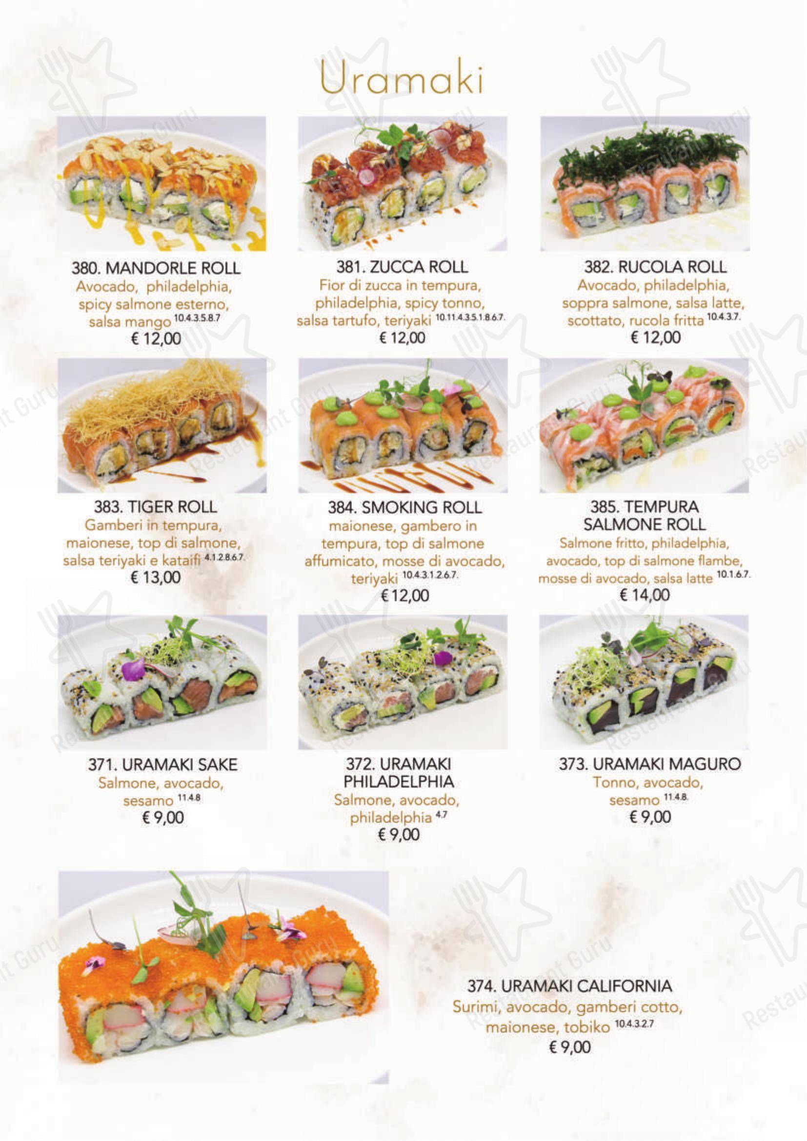 菜单 per Modo Fusion Restaurant ristorante