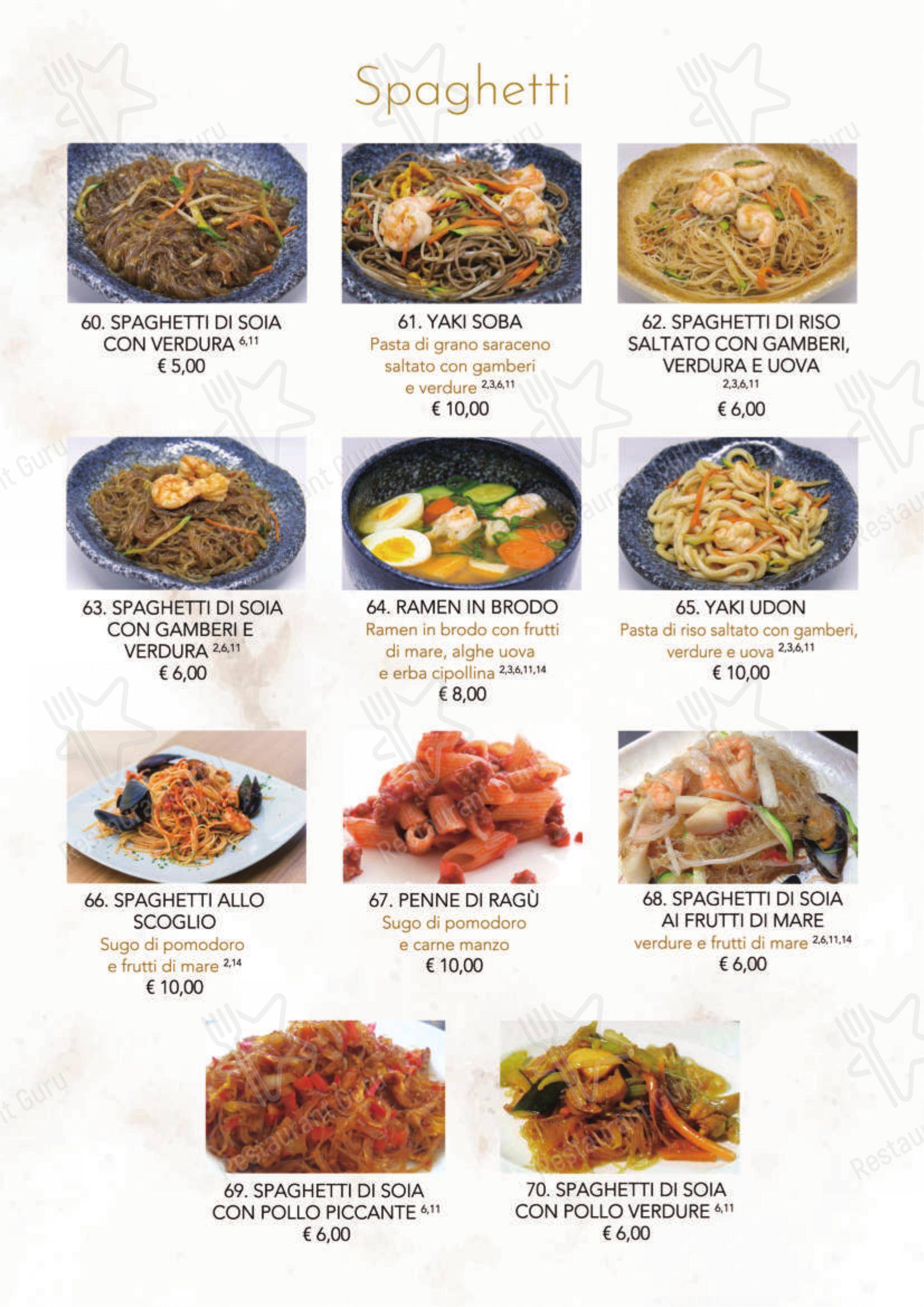 菜单 per Modo Fusion Restaurant ristorante