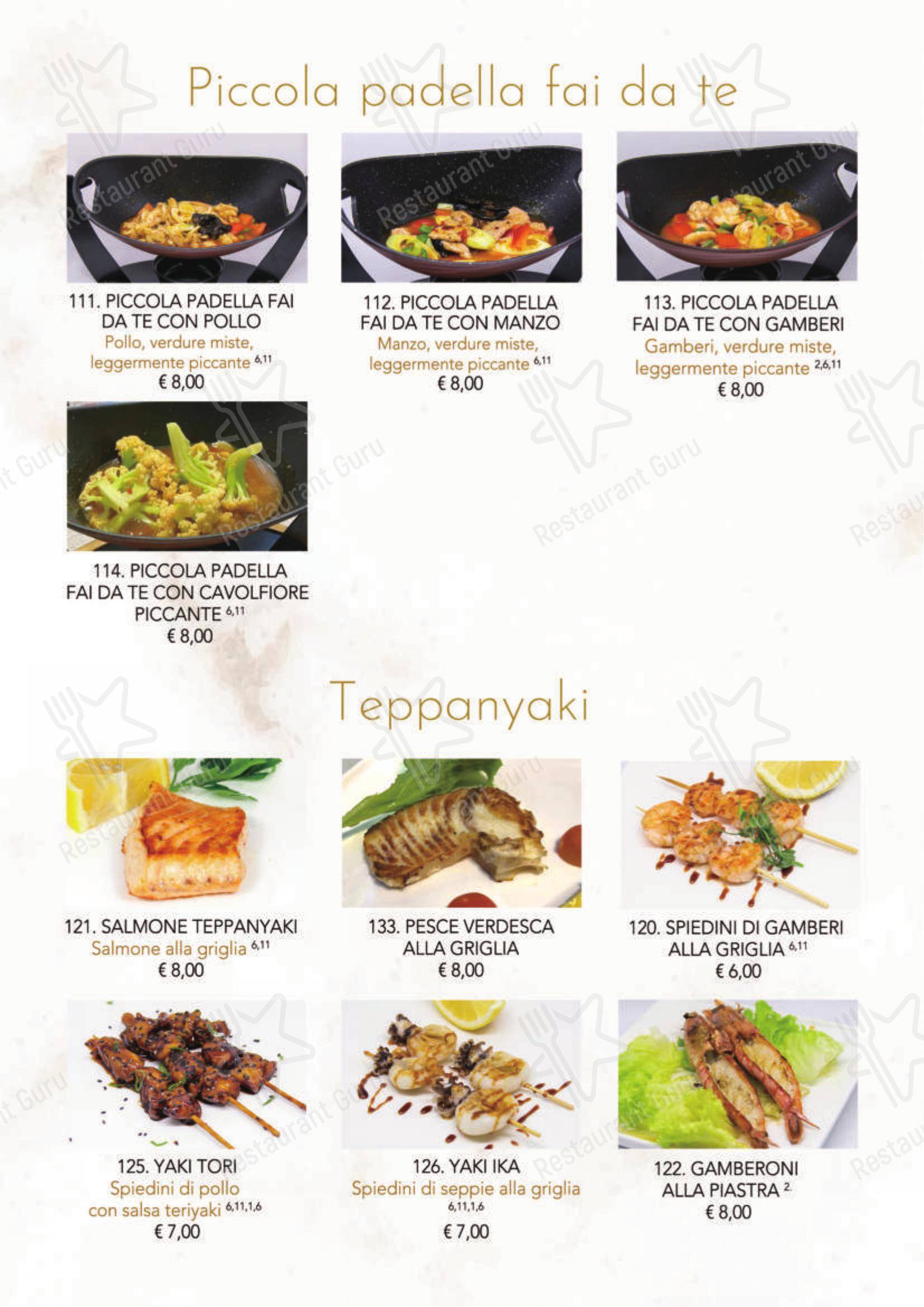 Modo Fusion Restaurant in Gallarate - 菜单