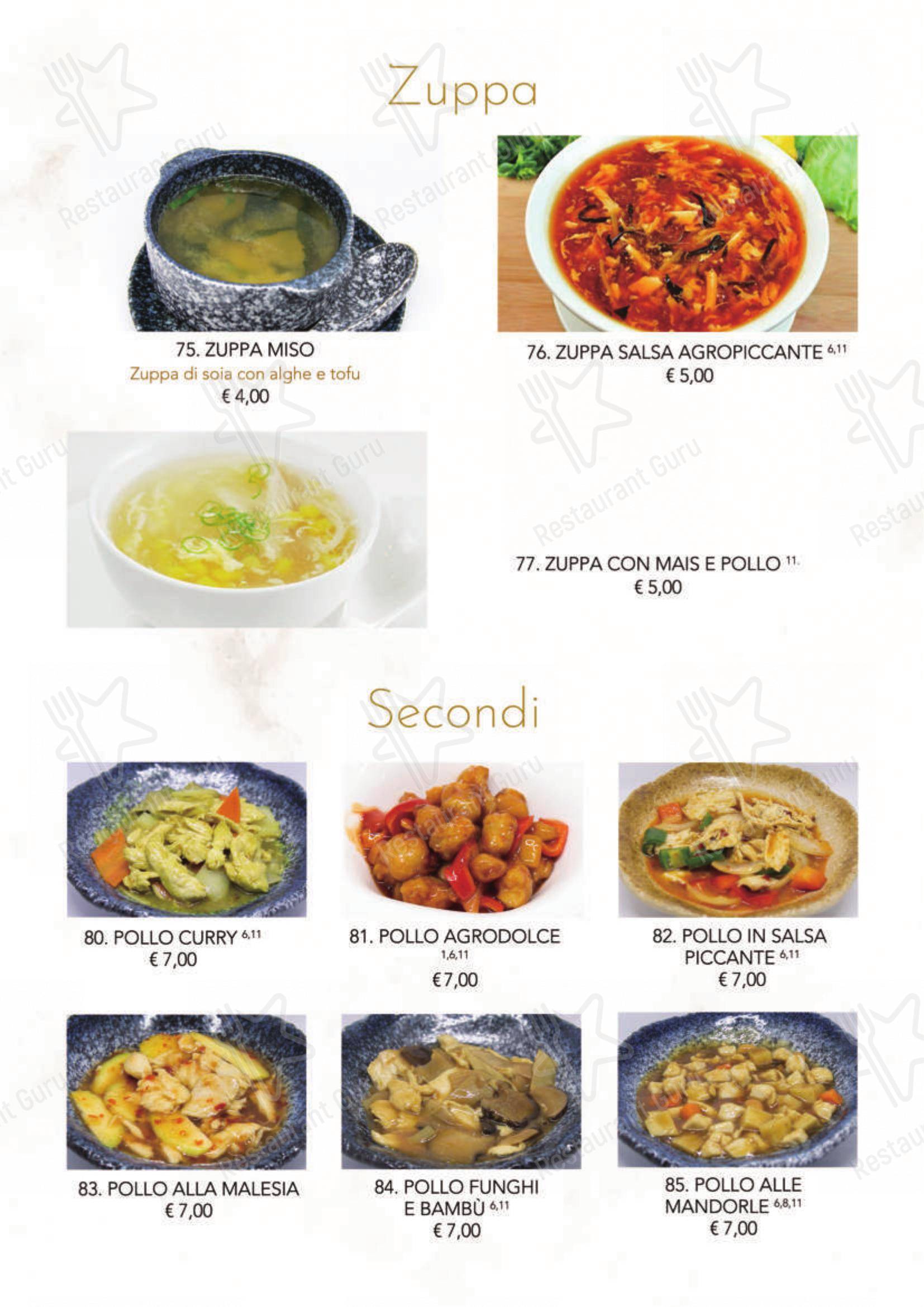 菜单 per Modo Fusion Restaurant in Gallarate