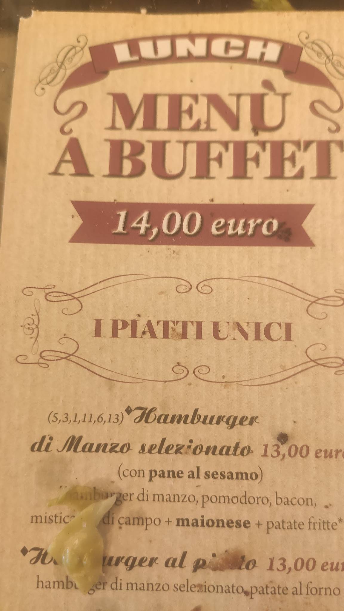 Menu di Momart Cafè 