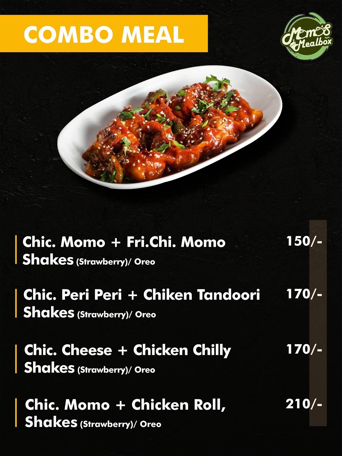Momo's Mealbox menu