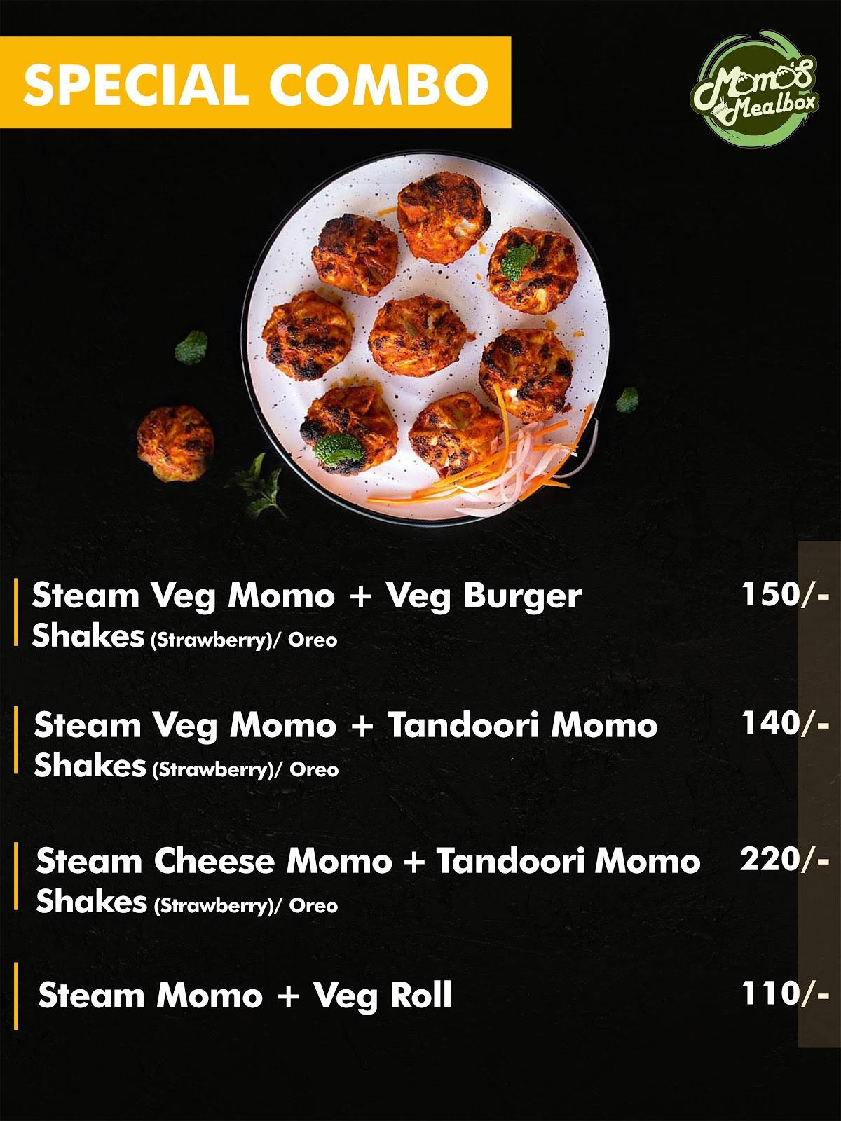 Momo's Mealbox menu