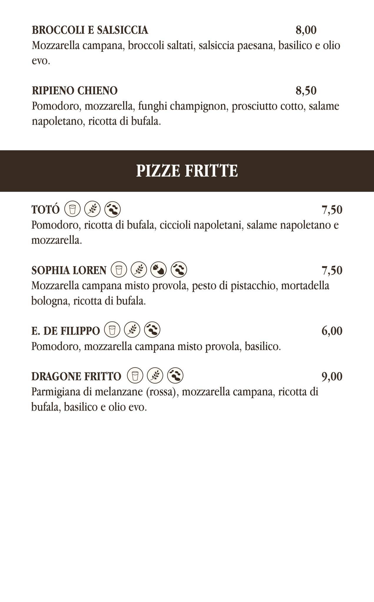 Menu di Magic Garden Tonziello 