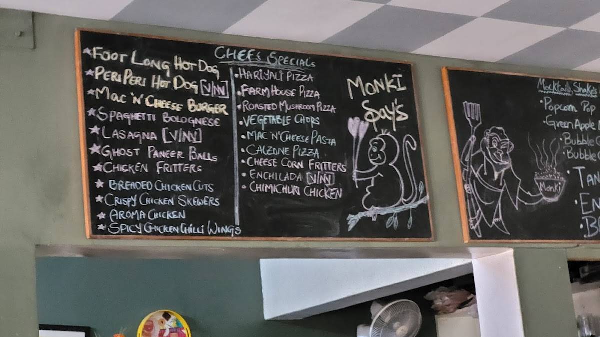 Monk's Kitchen menu