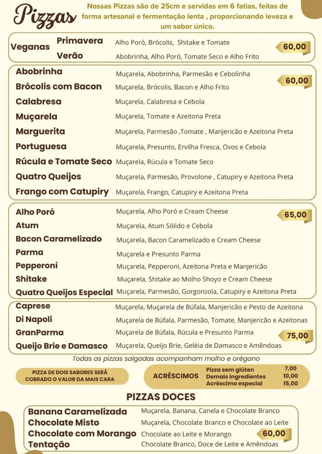 Montanha Bela Vista ( Deghust) cardápio