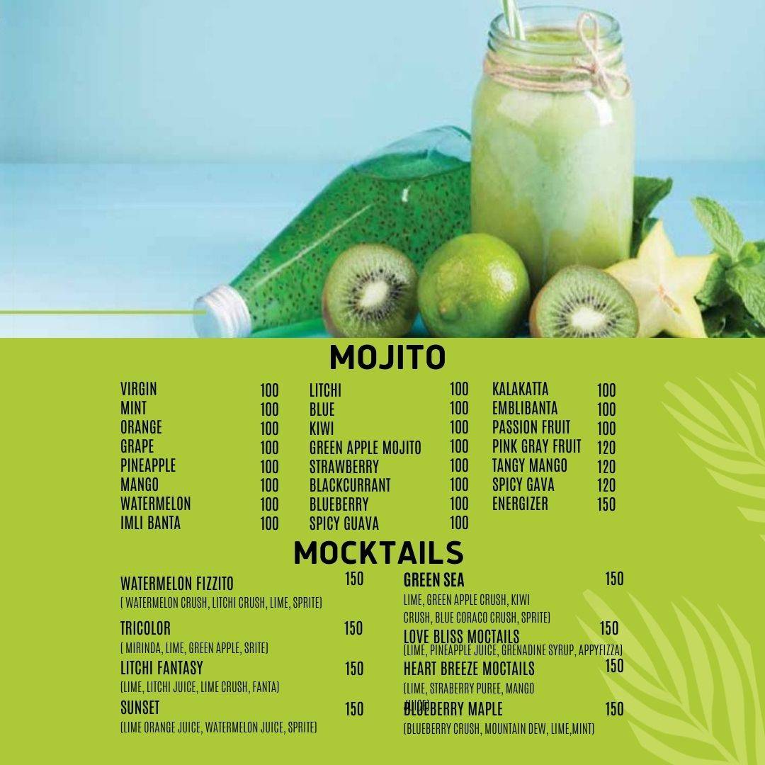 DRNK LAB MOODABIDRI menu