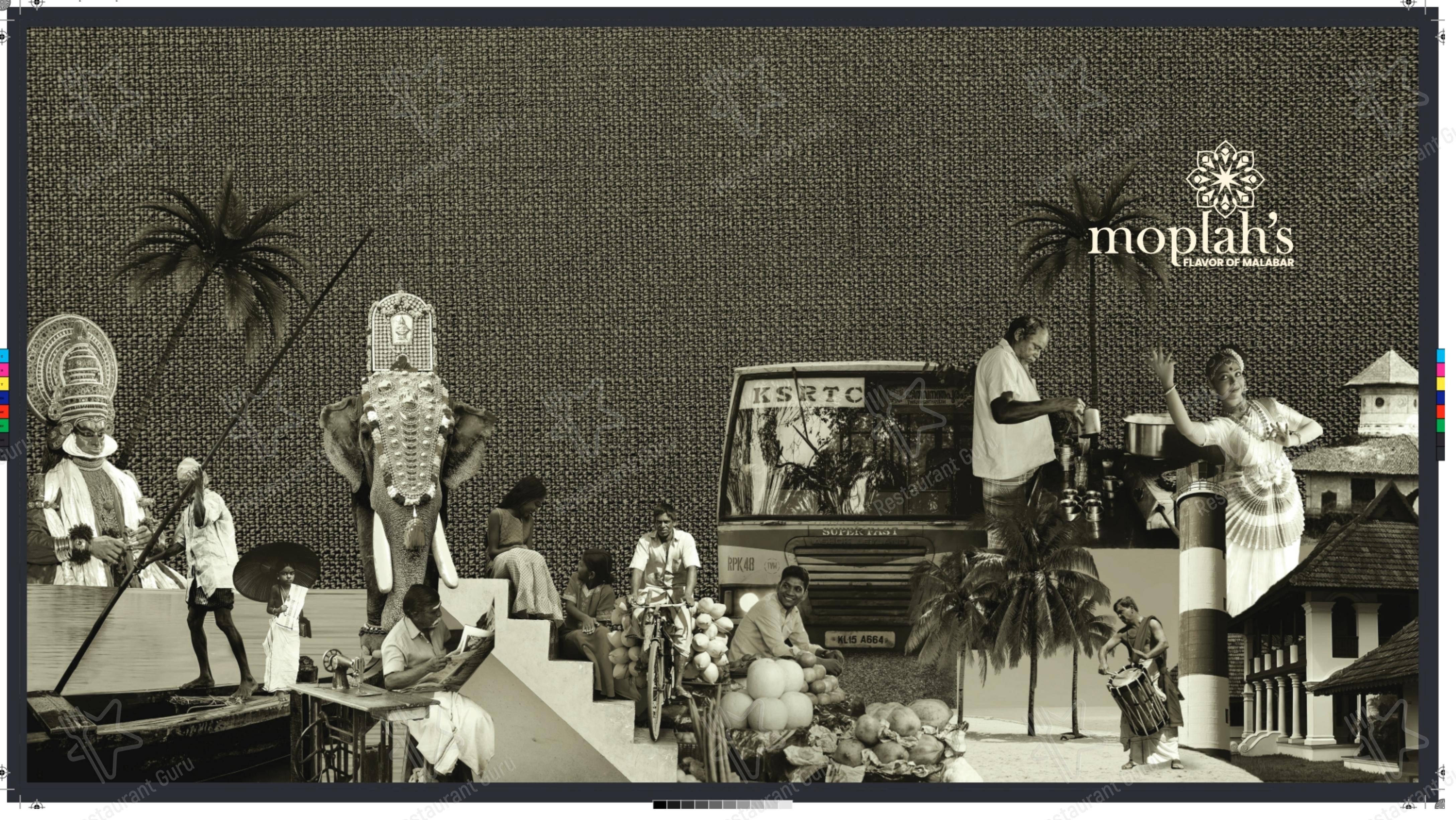 Menu for the Moplah's restaurant