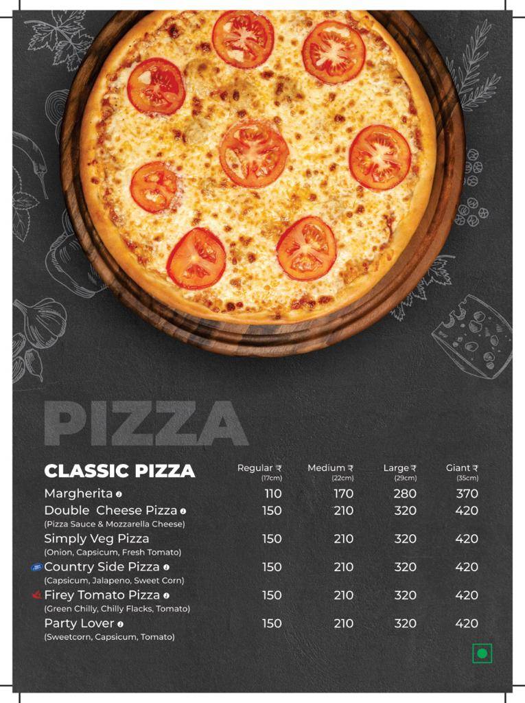 Pizza Zone Morbi menu