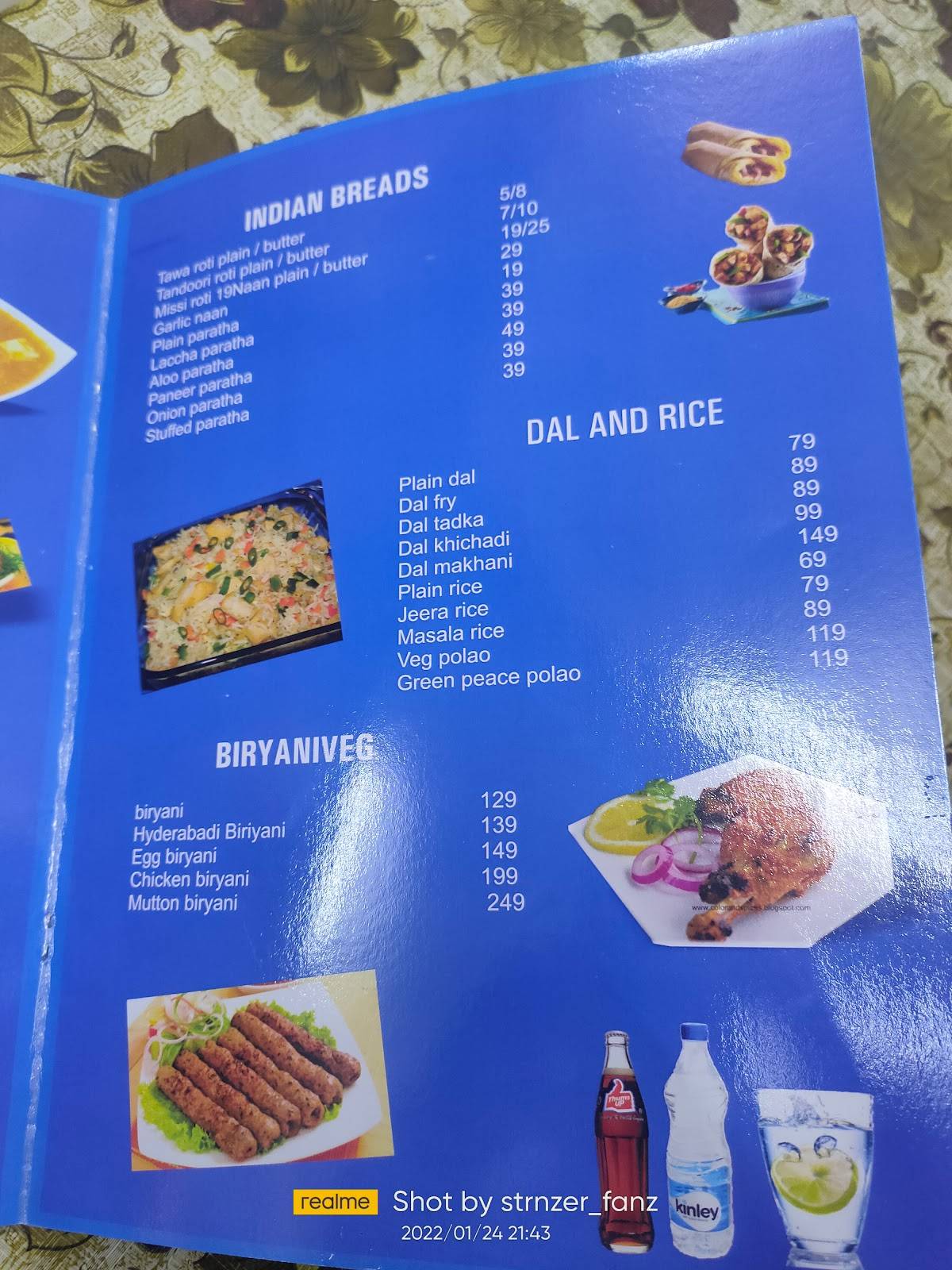 Mount View The RoofTop Restaurant Family restaurant menu