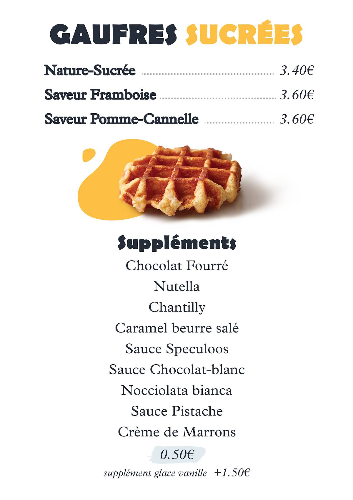 Menu de Mr. Rogier - restaurant Nevers