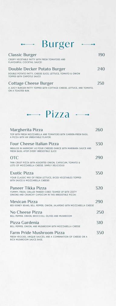 Mugs4buds Cafe menu