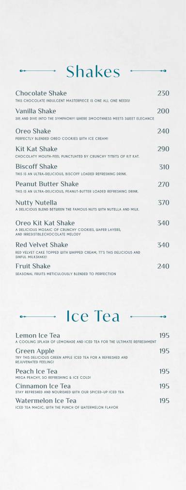 Mugs4buds Cafe menu