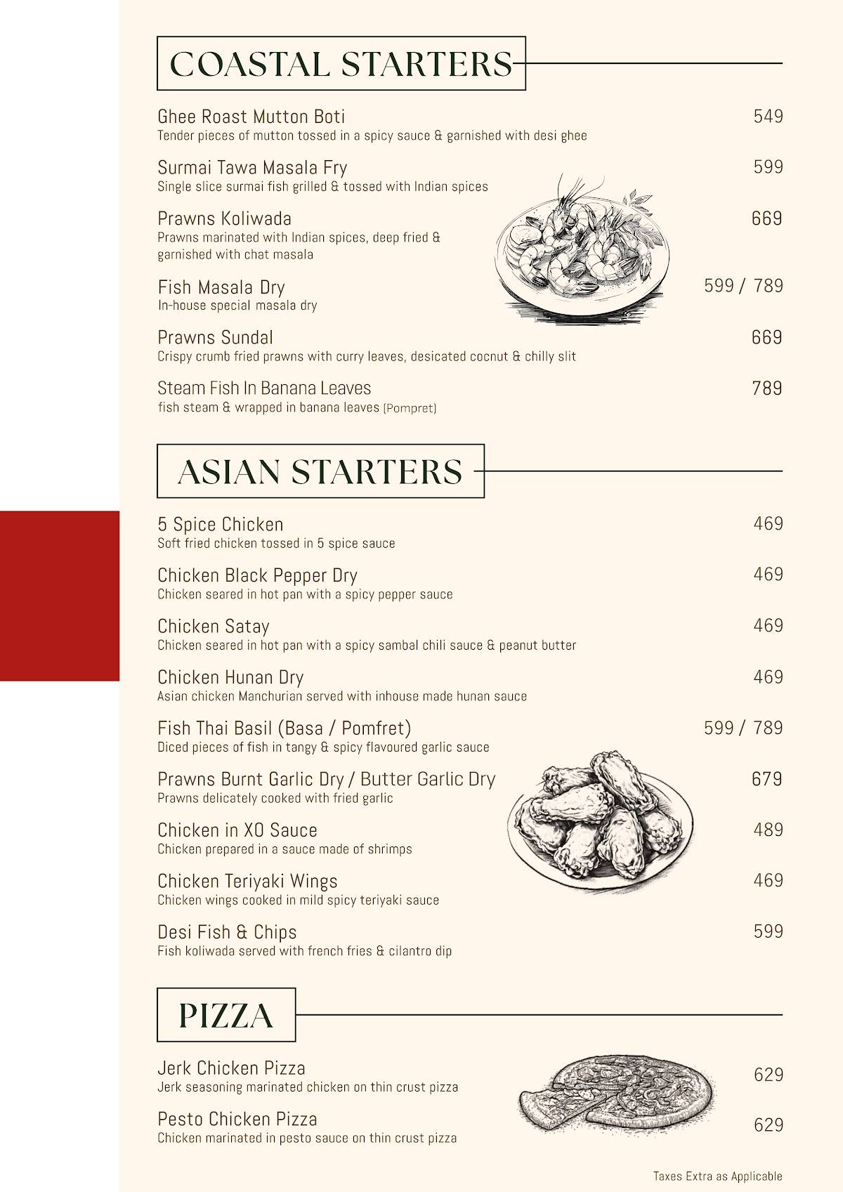 Amantran Casual Dining menu